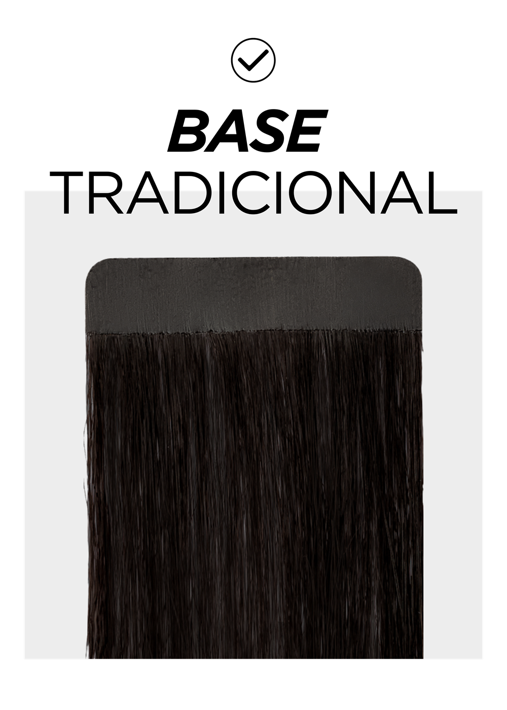 Base tradicional de fita adesiva GLAM Hair